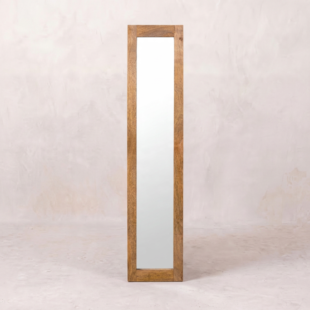 Rectangular Wooden Mirror