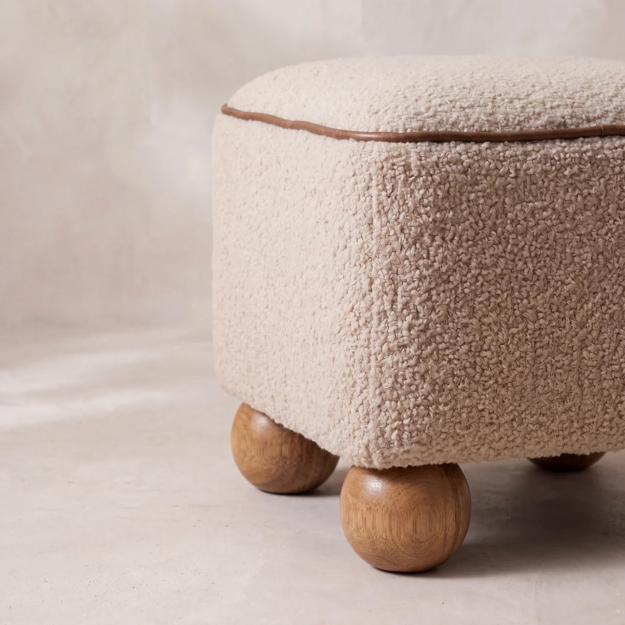 Serenity Footstool with Ball Feet