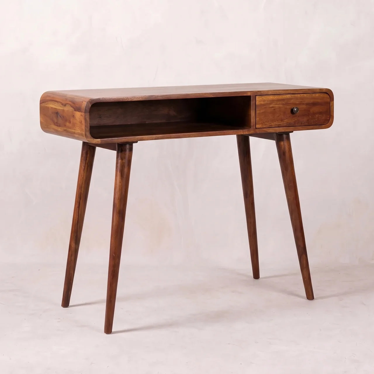 Curved Chestnut Writing Desk