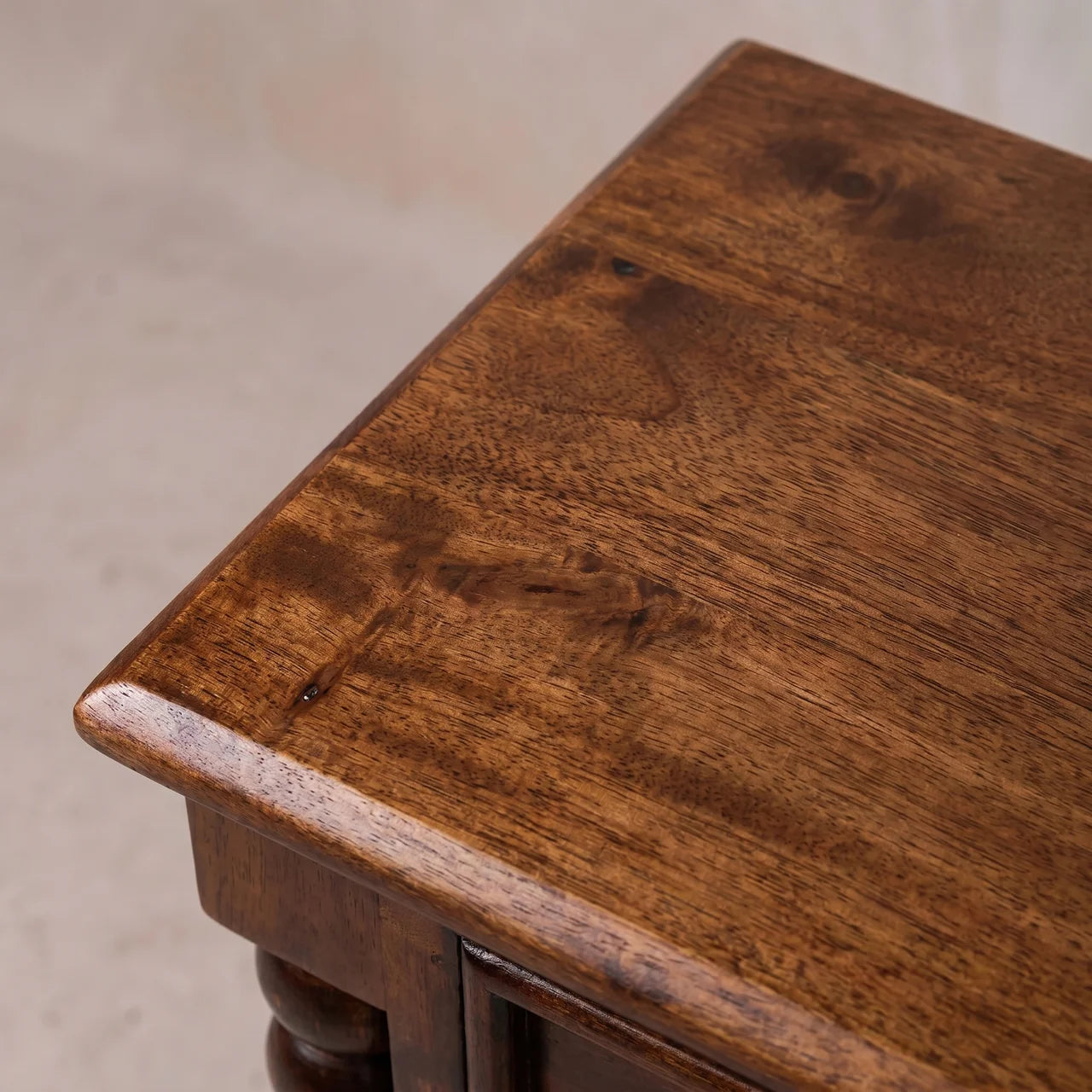 Spindle Winewood Nightstand