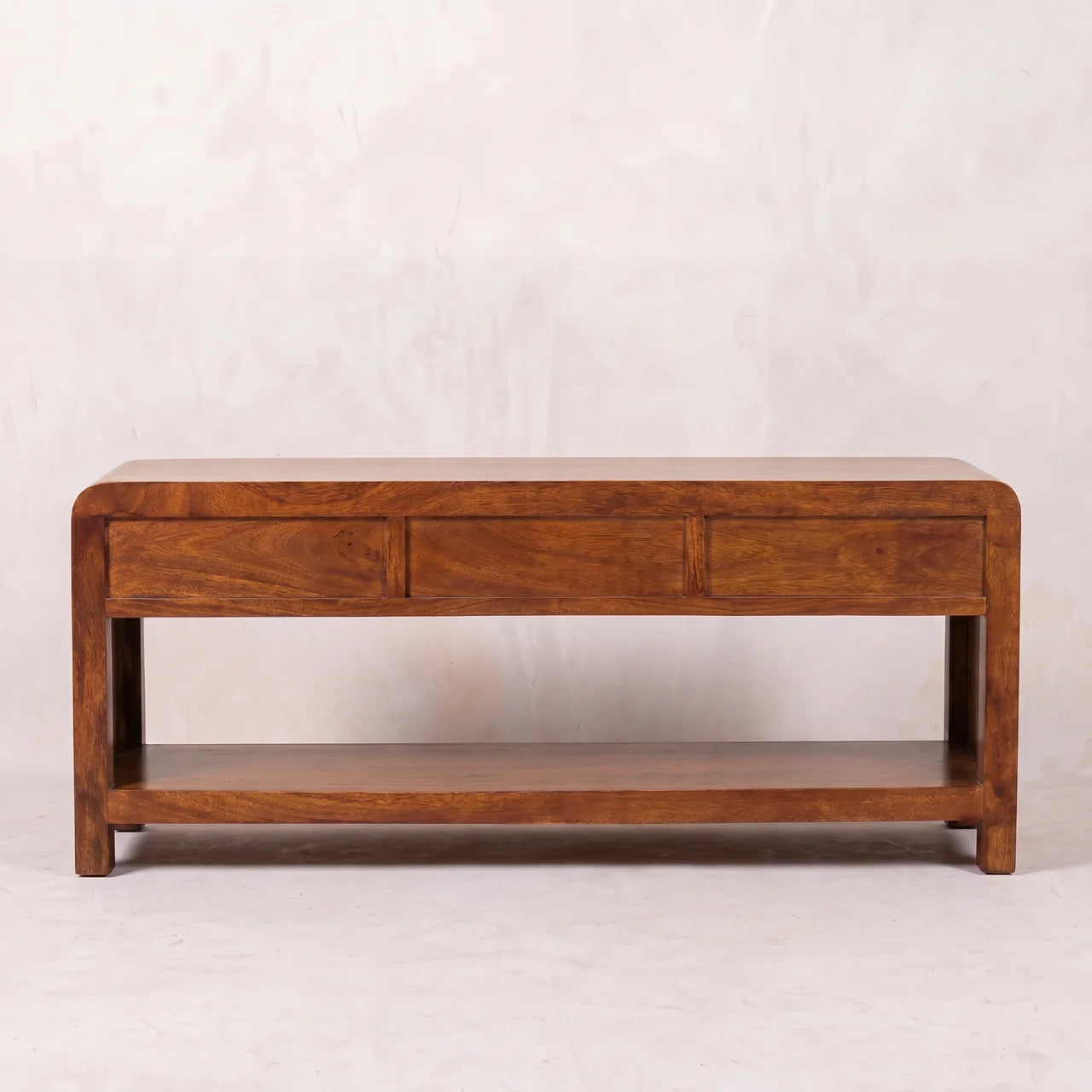 Aspen Solid Mango Wood TV Stand in Chestnut