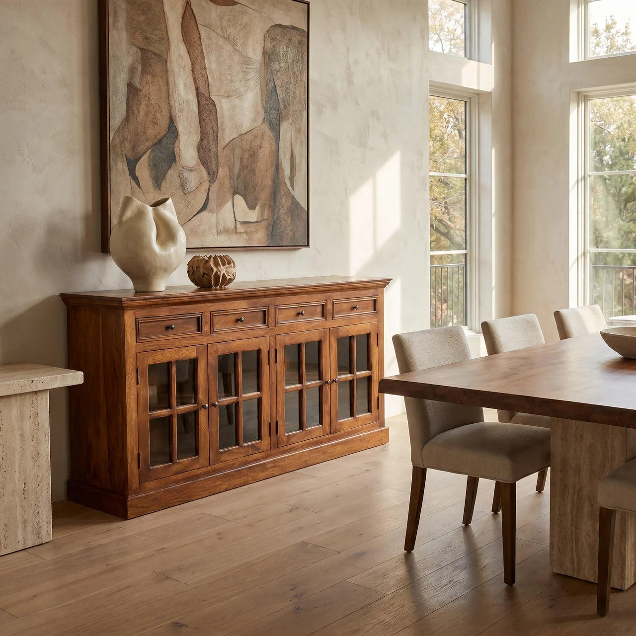 Large Glazed Sideboard
