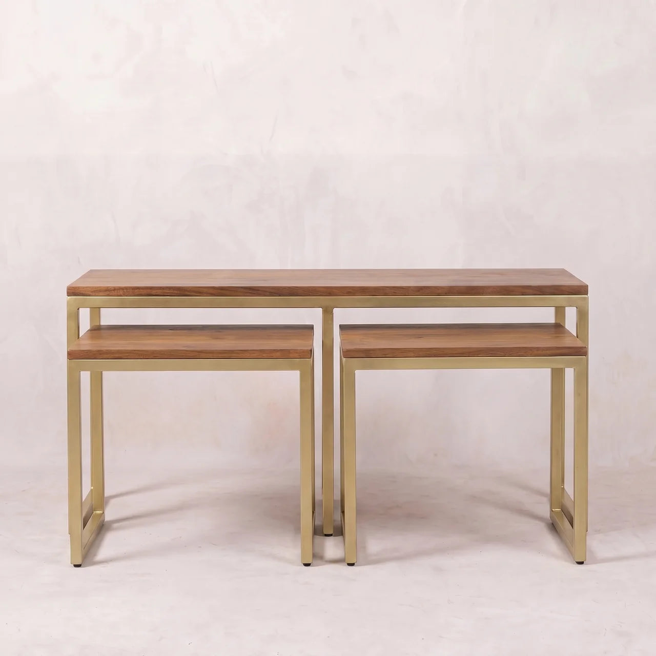 Chunky Gold Table Set of 3