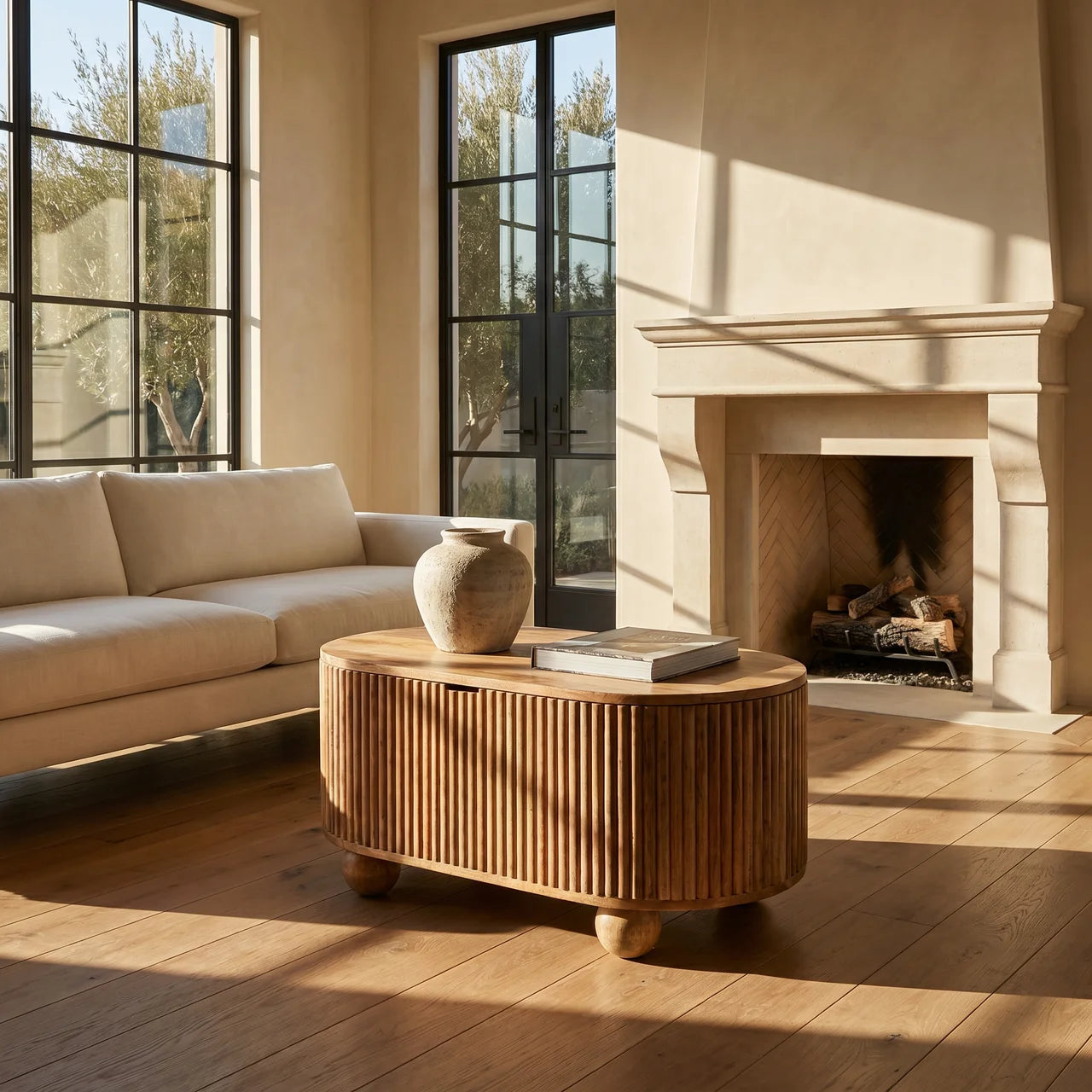 Soba Ball Lid-up Coffee Table