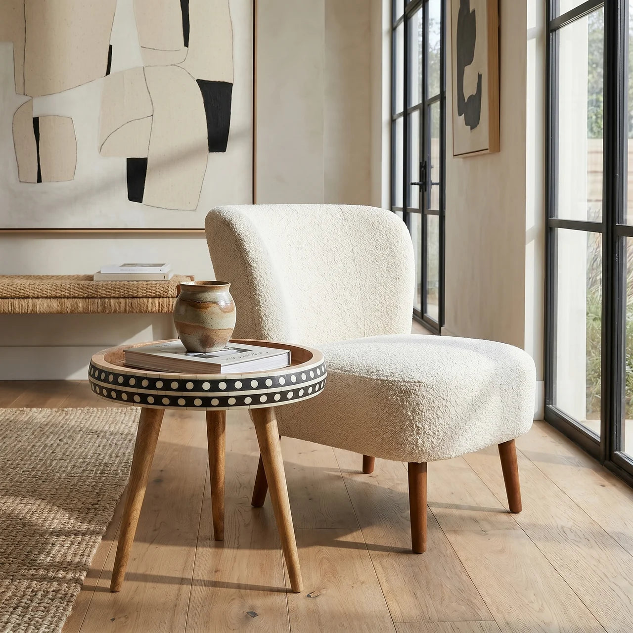 Small Dotted End Table