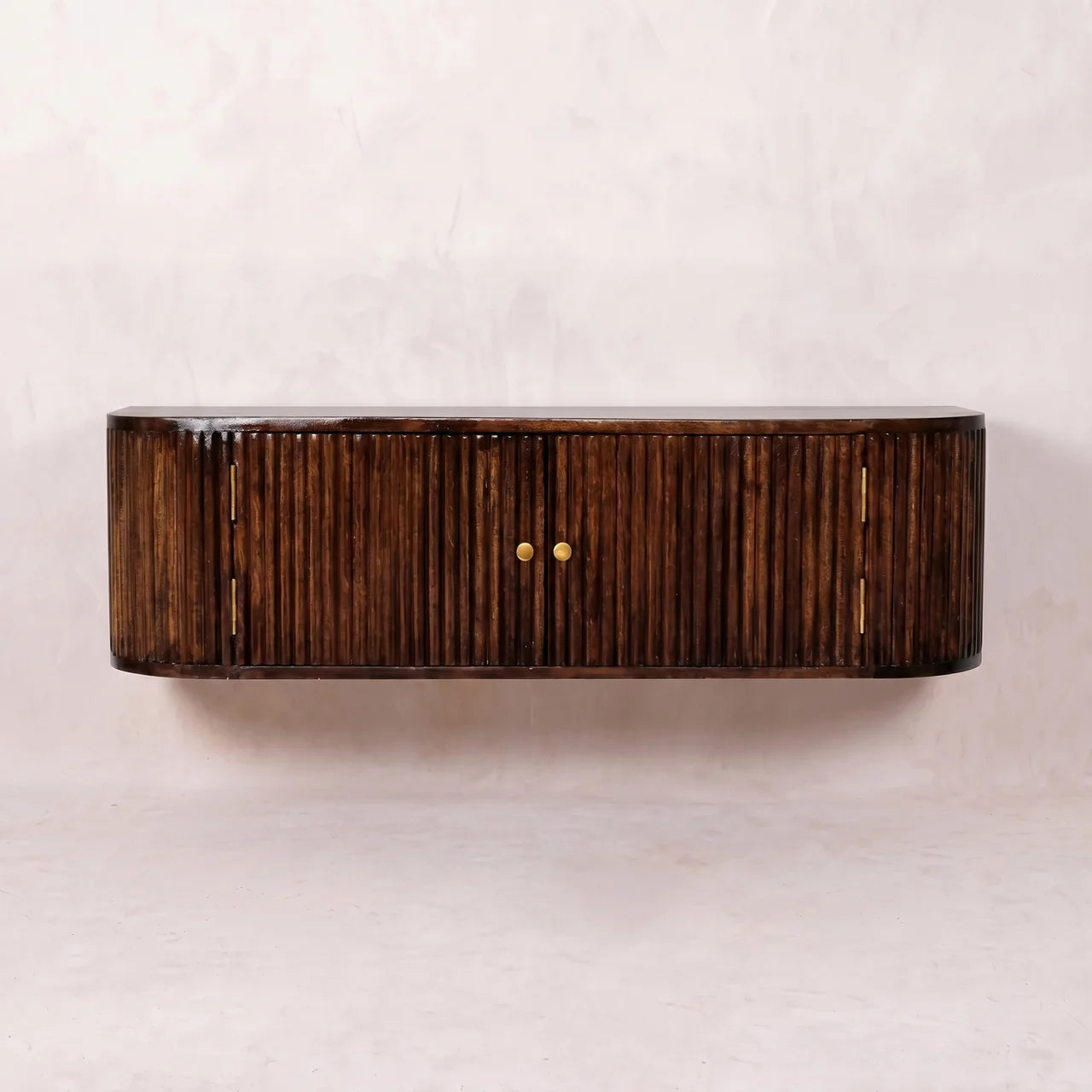 Chunky Chestnut Wall Mounted Console