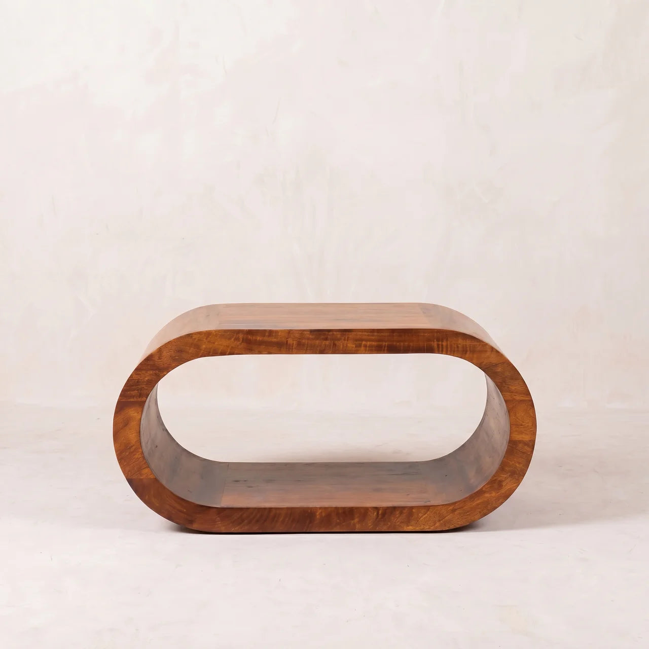 Amaya Solid Mango Wood Coffee Table in Chestnut