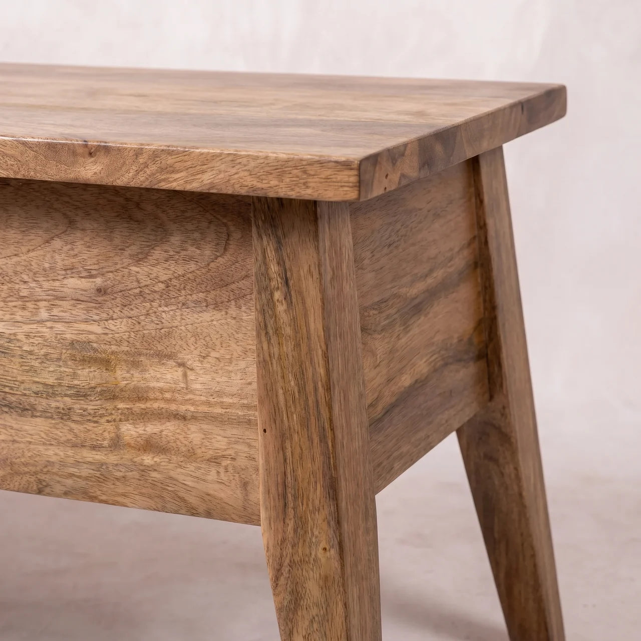 Solid Wood Lid Up Storage Bench