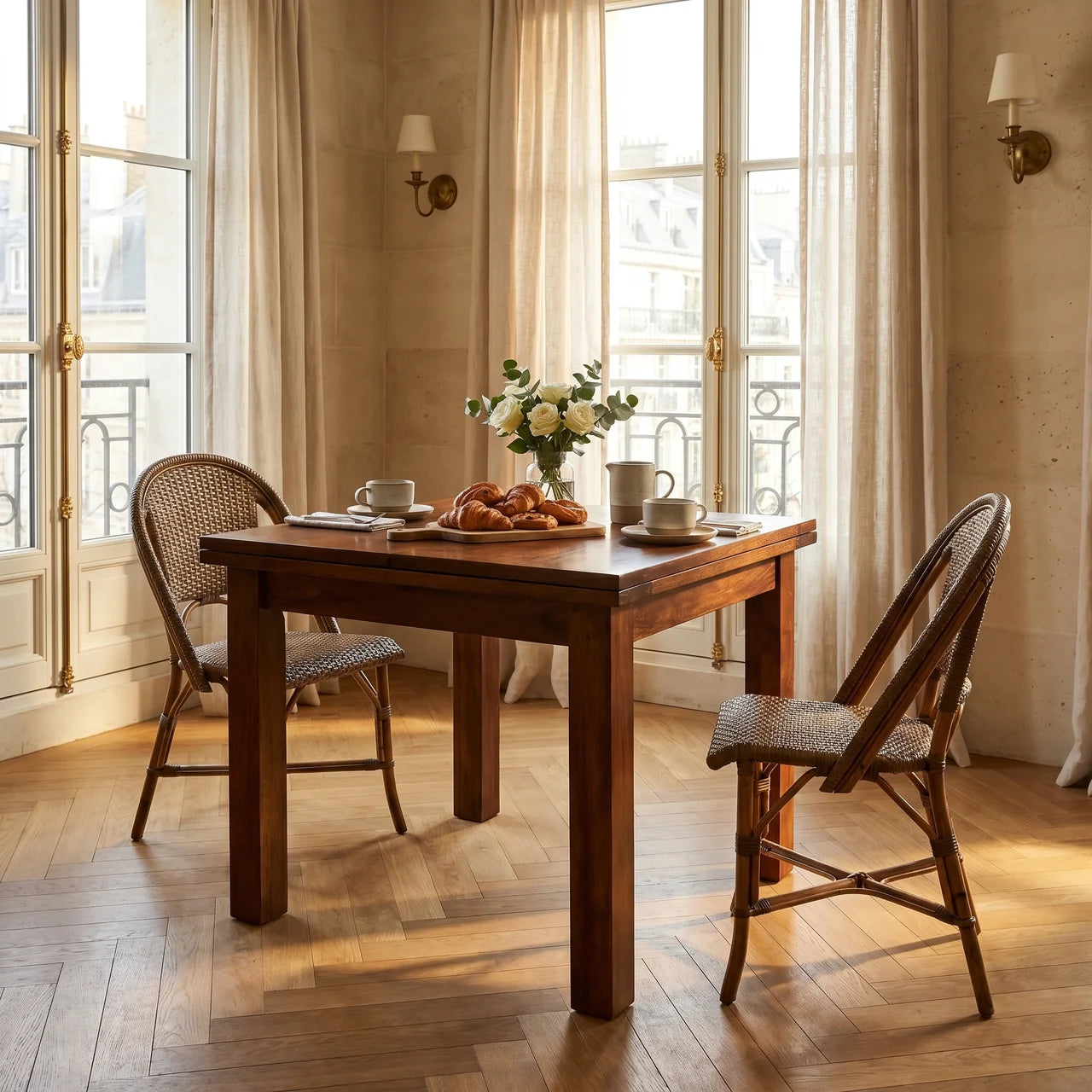 Chestnut Butterfly Dining Table