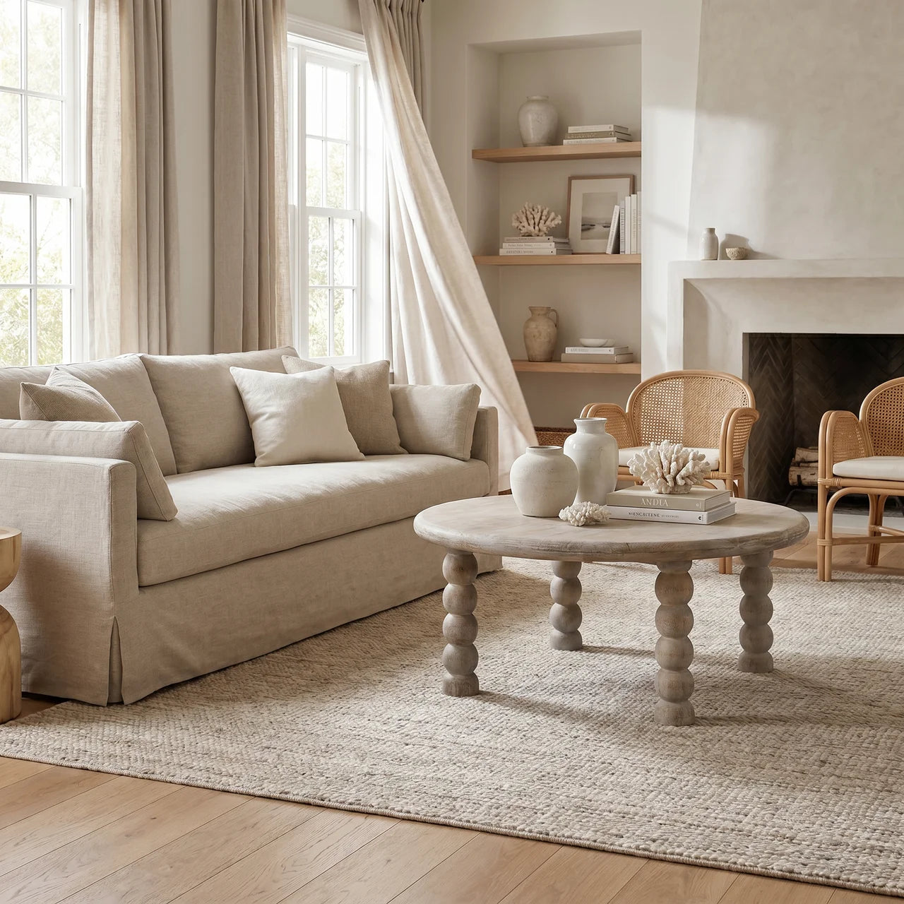 Spindle Salted Oak Coffee Table