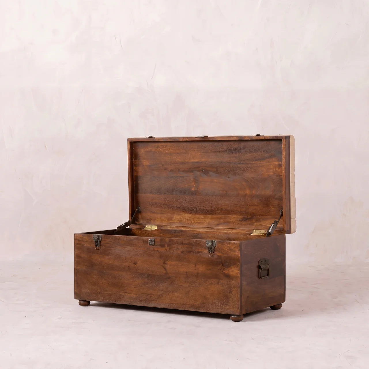White Linen Storage Trunk