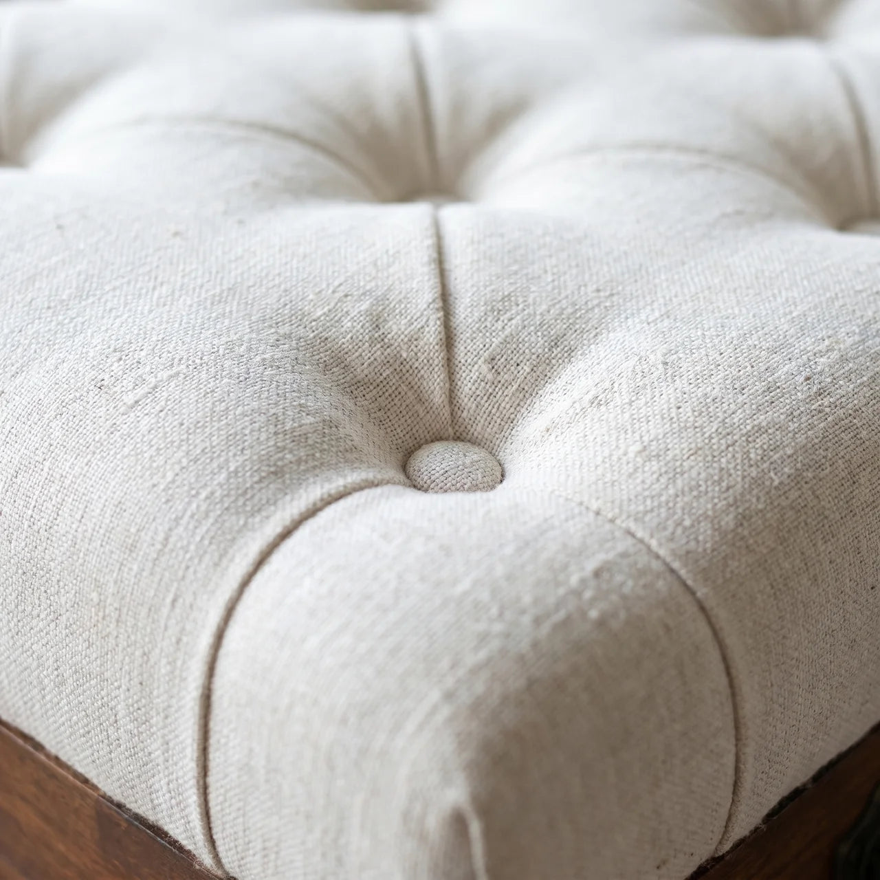 White Linen Storage Trunk
