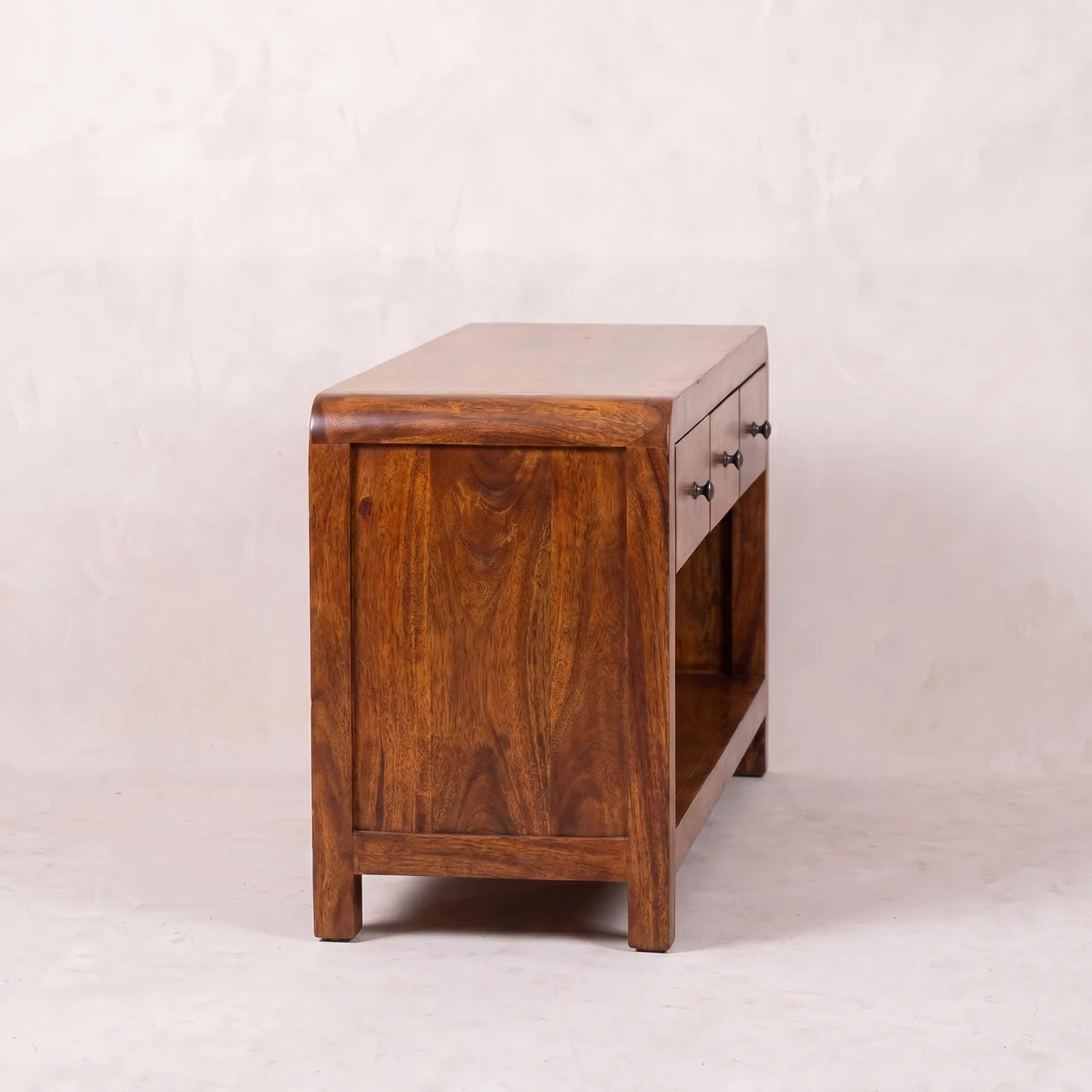 Aspen Solid Mango Wood TV Stand in Chestnut
