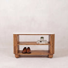 Beaumont Marble Shoe Bench