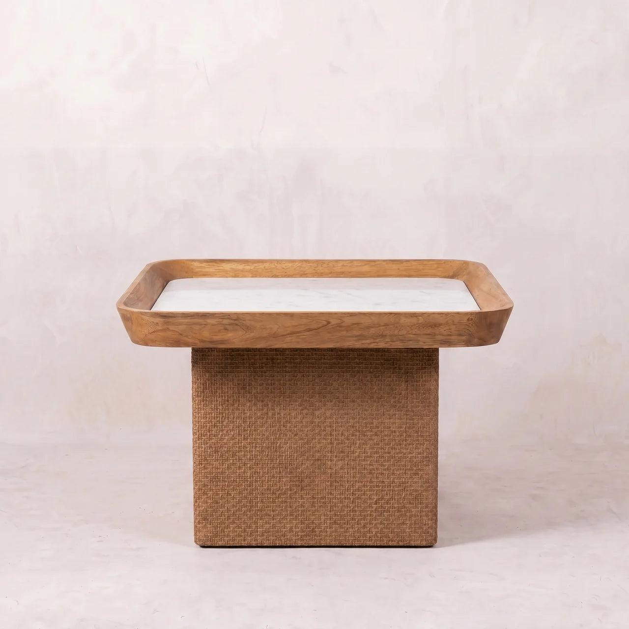 Marble Top Chatai Coffee Table