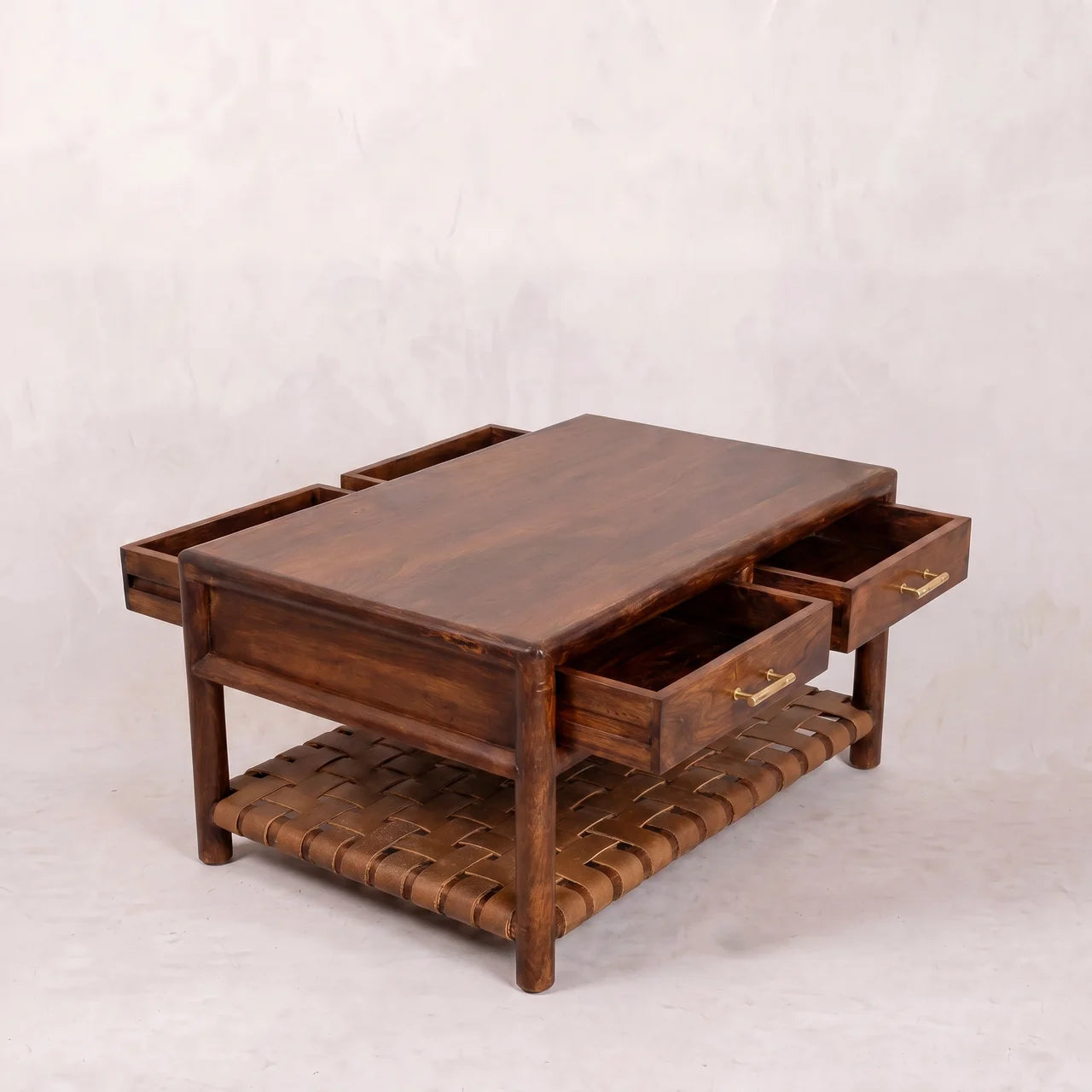 Regency Woven Coffee Table with 4 drawers