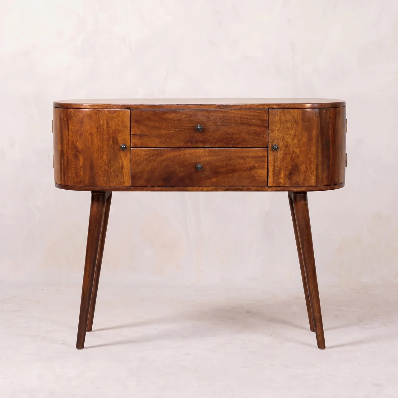 Grove Chestnut Mango Wood Console Table with Drawers