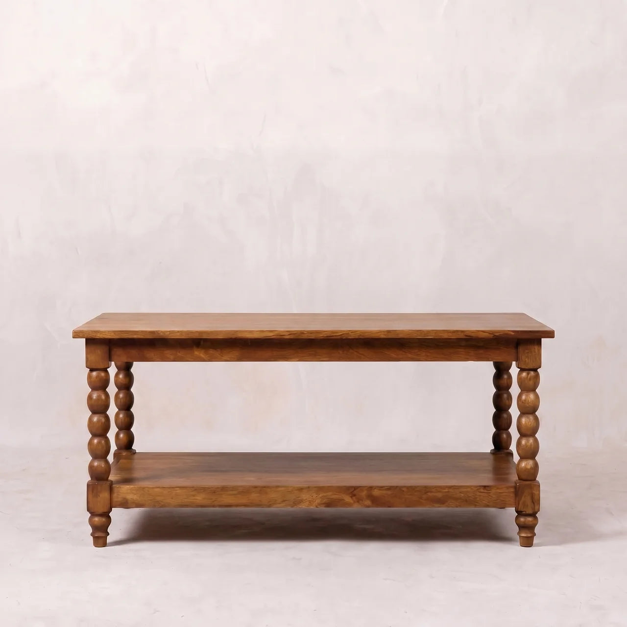 Spindle Coffee Table with Open Shelf
