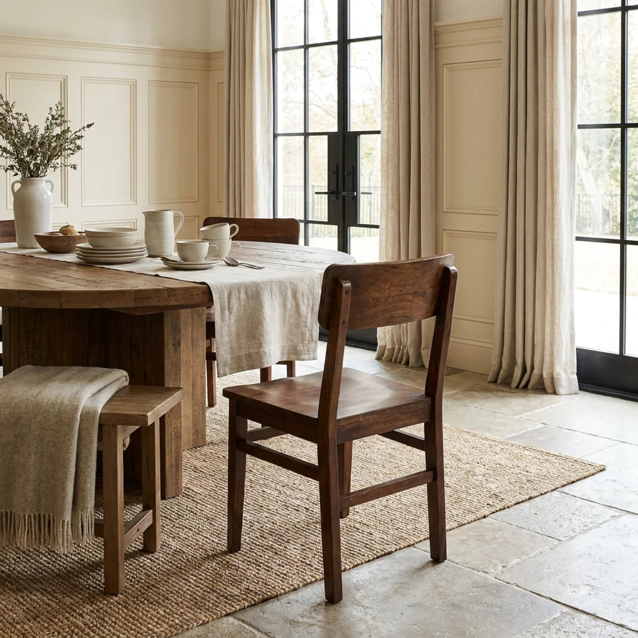 Classic Chestnut Dining Chair