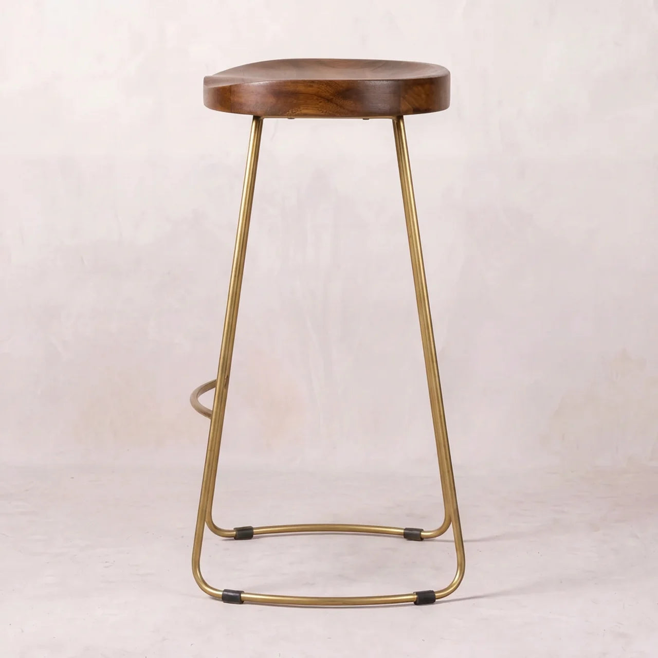 Gold Iron Bar Stool