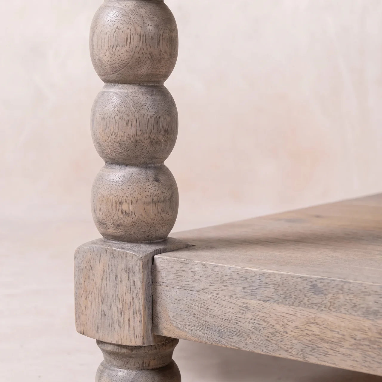 Spindle Acid Wash Coffee Table