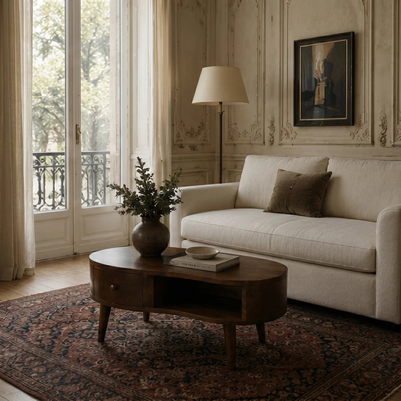 Chestnut Wave Coffee Table