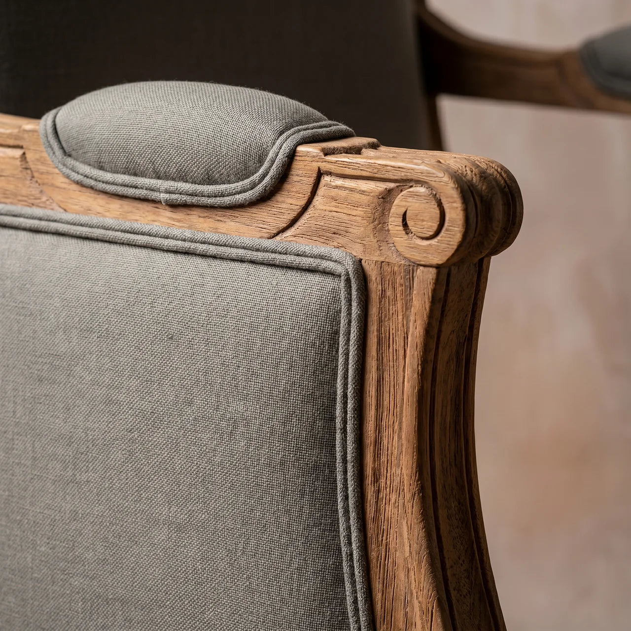 French Style Upholstered Armchair