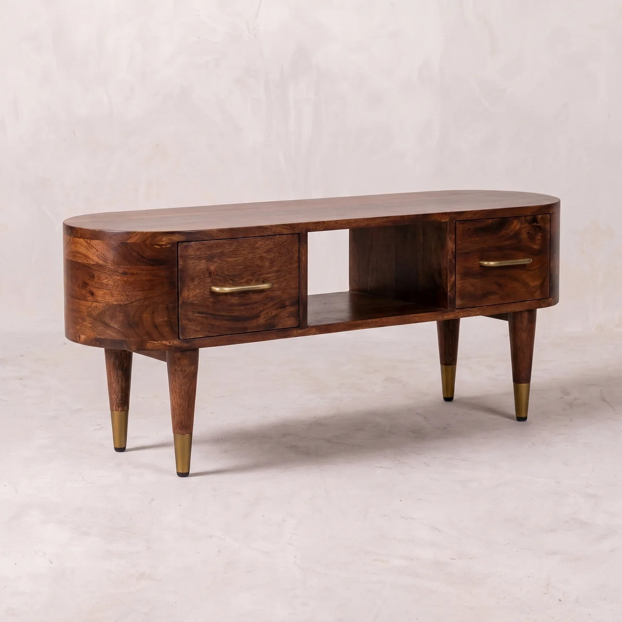 Valenza Curved Media Console
